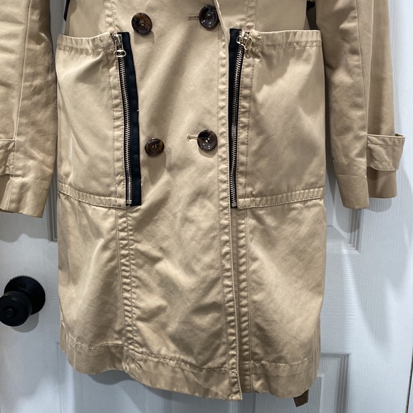 MO & Co Zip Detail Trench Coat - Picture 3 of 12